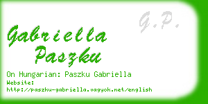 gabriella paszku business card